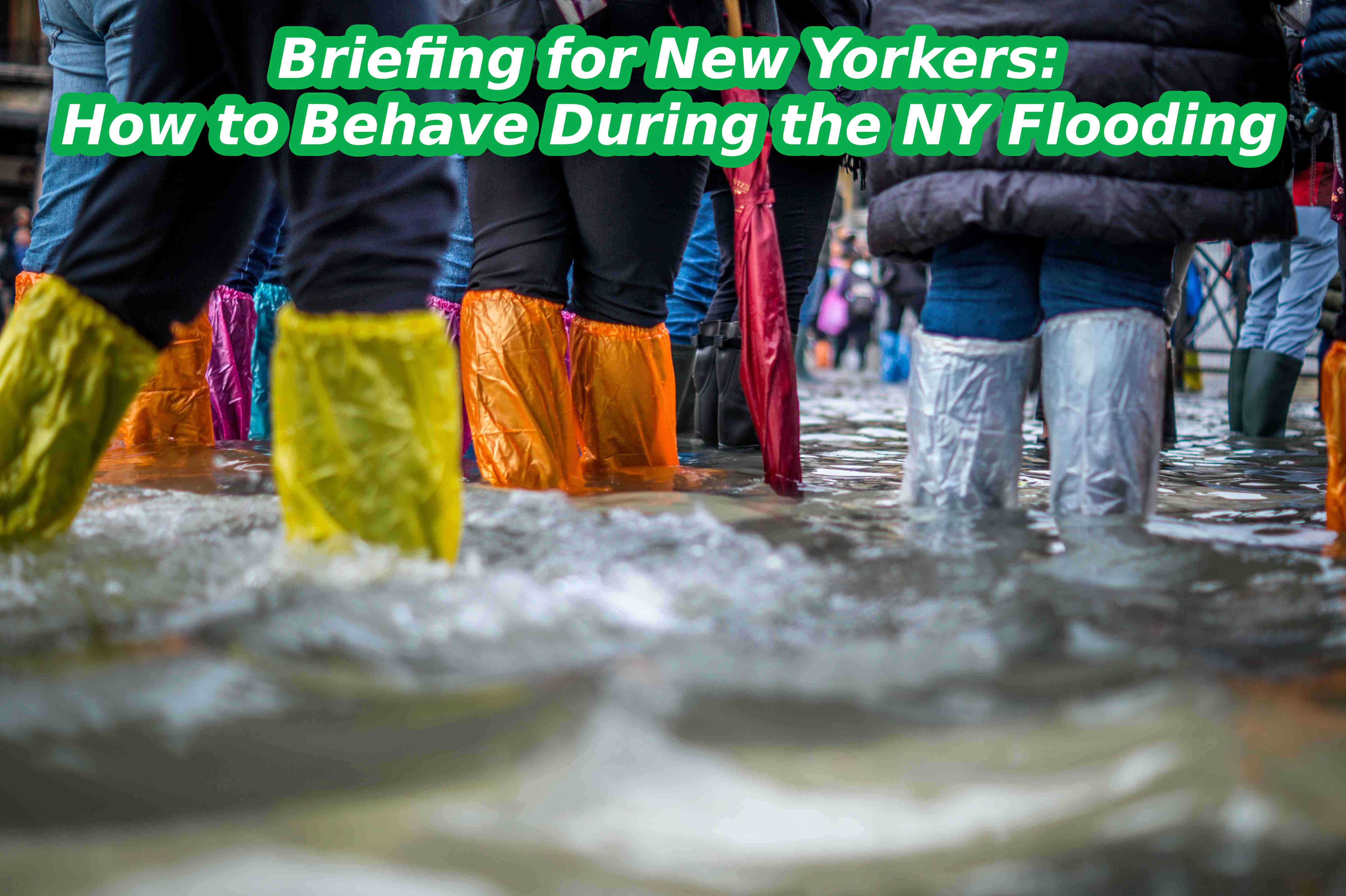 Briefing for New Yorkers: How to Behave During the NY Flooding