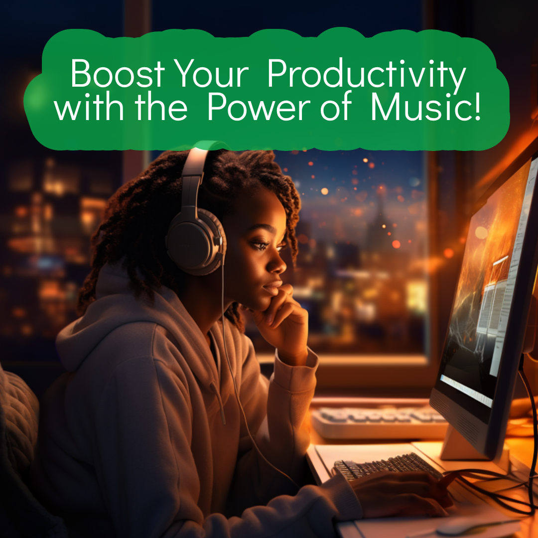 Boost Your Productivity with the Power of Music! Discover the perfect playlist for your workday! #ProductivityHacks