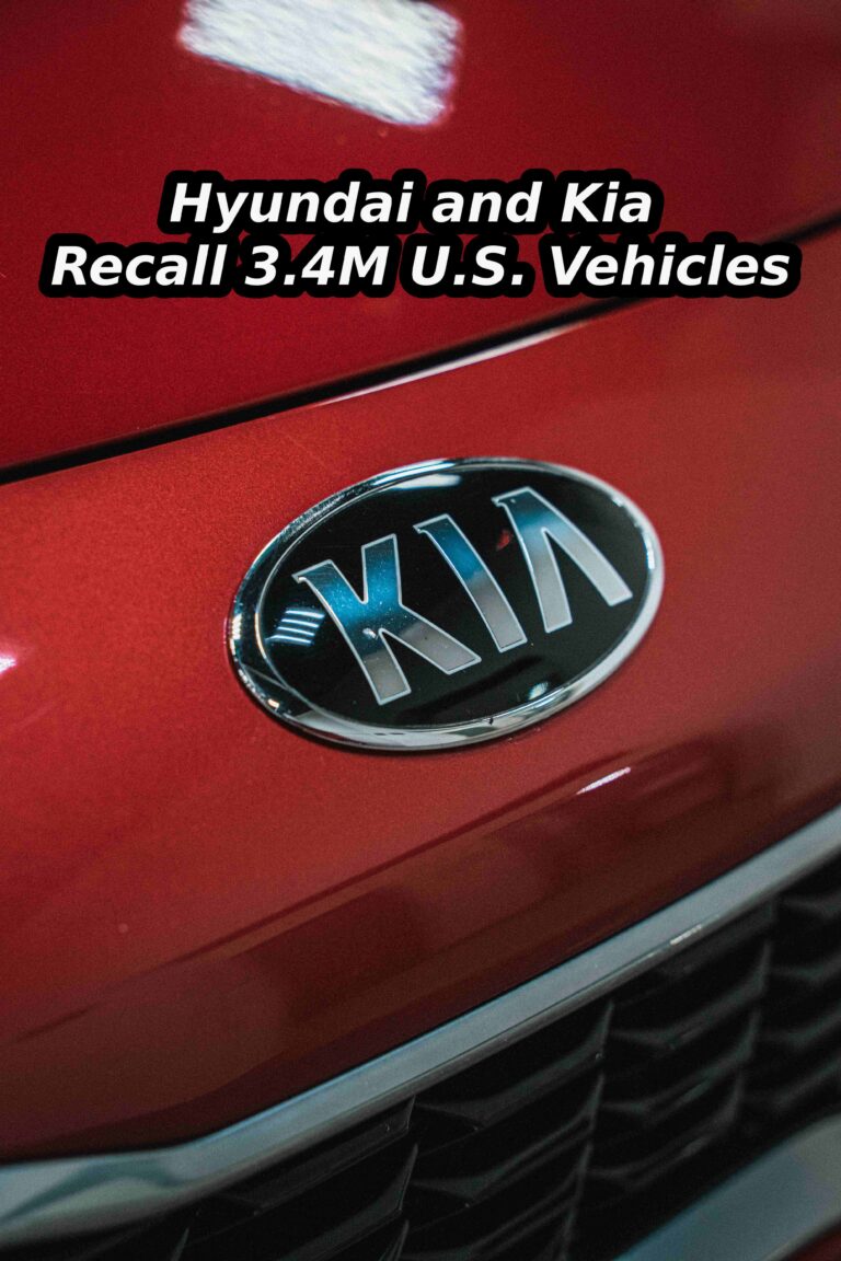 Hyundai and Kia Recall 3.4M U.S. Vehicles; Advise Parking Outside Due to Fire Concerns