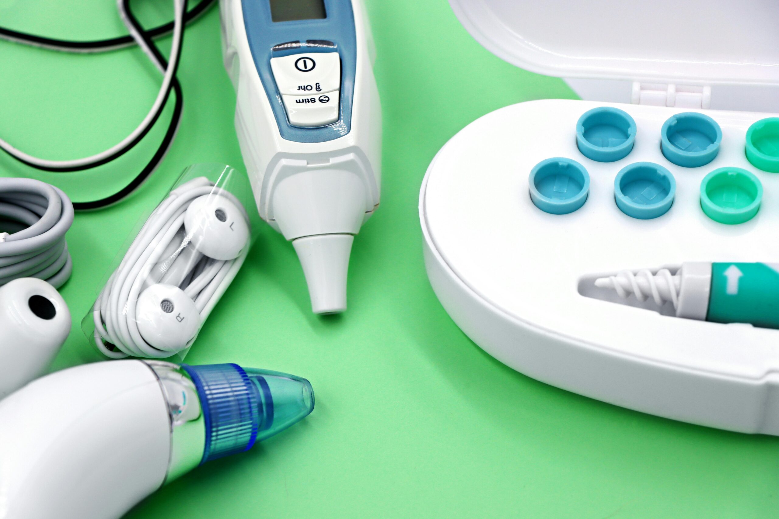 Senior using hearing assistance to navigate NYC safely